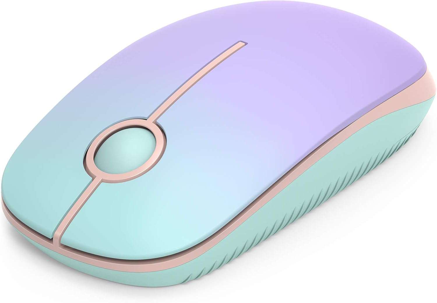 Wireless Mouse - 2.4G Slim Portable Computer Mouse with Nano Receiver, Less Noise Mobile Optical Mice for Notebook, PC, Laptop, Desktop (Gradient Mint Green)