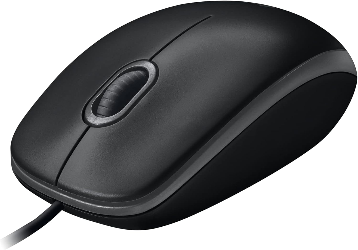 M100 Corded Mouse – Wired USB Mouse for Computers and Laptops, for Right or Left Hand Use, Black
